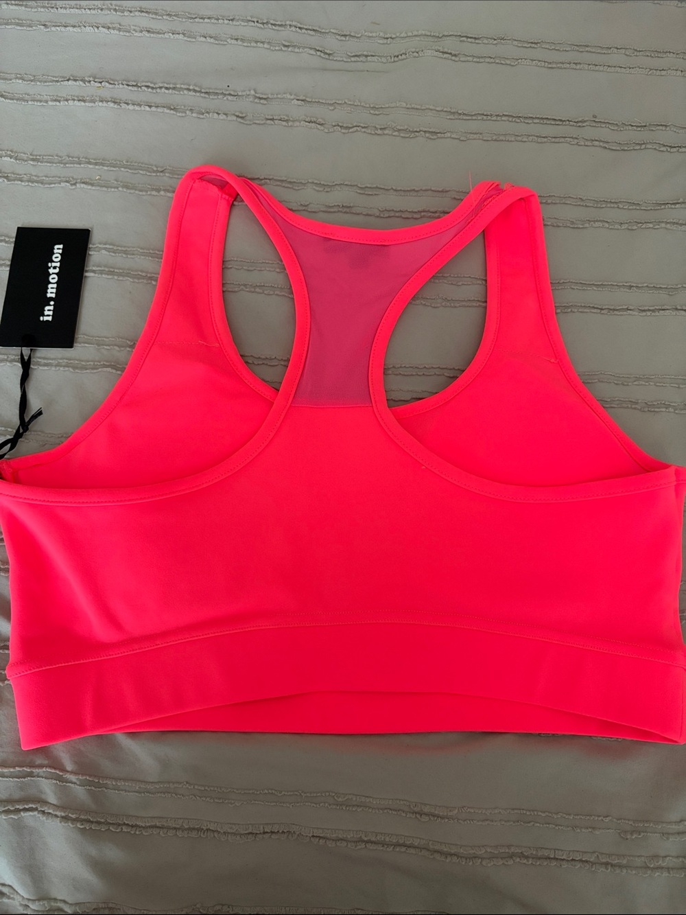 Nike Hot Pink Drip-Logo Racerback Sports Bra - Picture 6 of 6